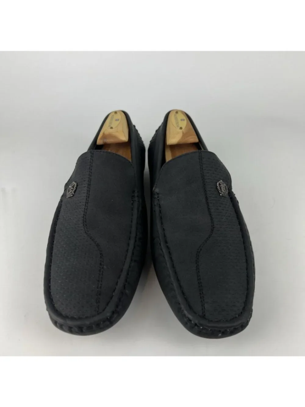 Bruno Marc 3251314 Men's Size 9 Black Slip On Loafers Casual Driving Shoes